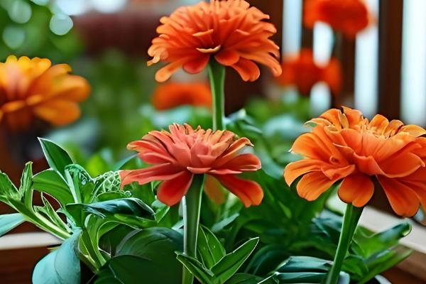 百日草矮化的方式，8-10片叶时将枝条顶部剪掉