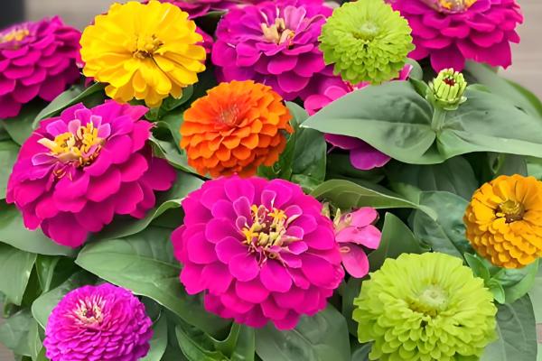 百日草矮化的方式，8-10片叶时将枝条顶部剪掉