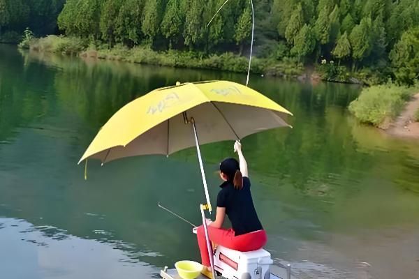 台钓新手怎么入门，在正方形的池塘中钓四个角