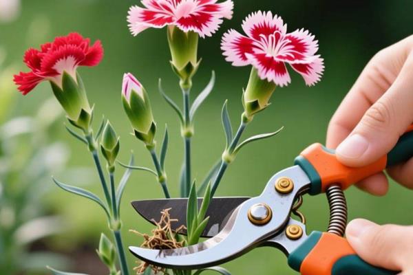 康乃馨花苞还没开就枯萎了怎么处理，缺水要及时浇灌水分